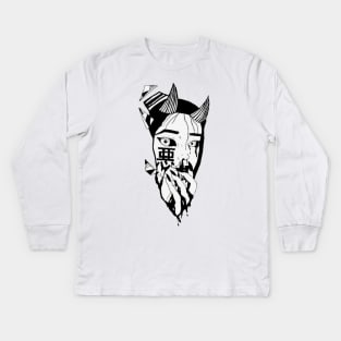 Vaporwave Japanese Cyberpunk Kids Long Sleeve T-Shirt